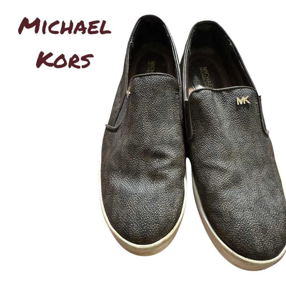 Michael Kors Black Loafers Slip-On Shoes